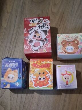 Pop Mart Cute Plush Baby 3 And Others Surprise Box Set - Assorted Colors